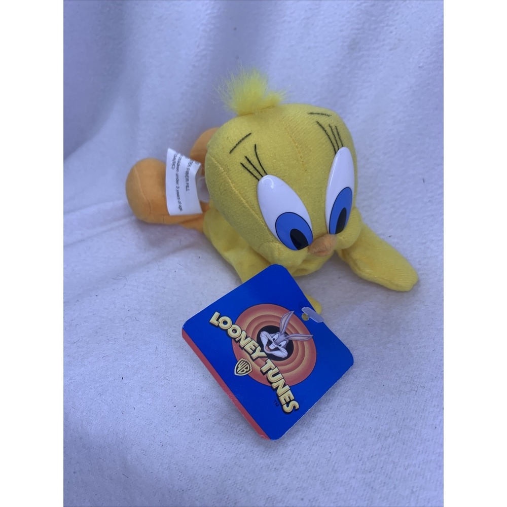 Play by Play Looney Tunes Tweety Bird Beanbag‎ Plush Toy 7" 1997 w/ Tag